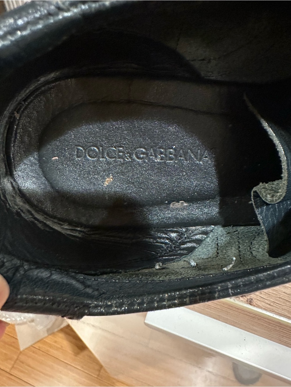 Dolce & Gabbana Leather Sneakers Brown Suede Logo Distressed Low Top Size 9.5 - Picture 6 of 9